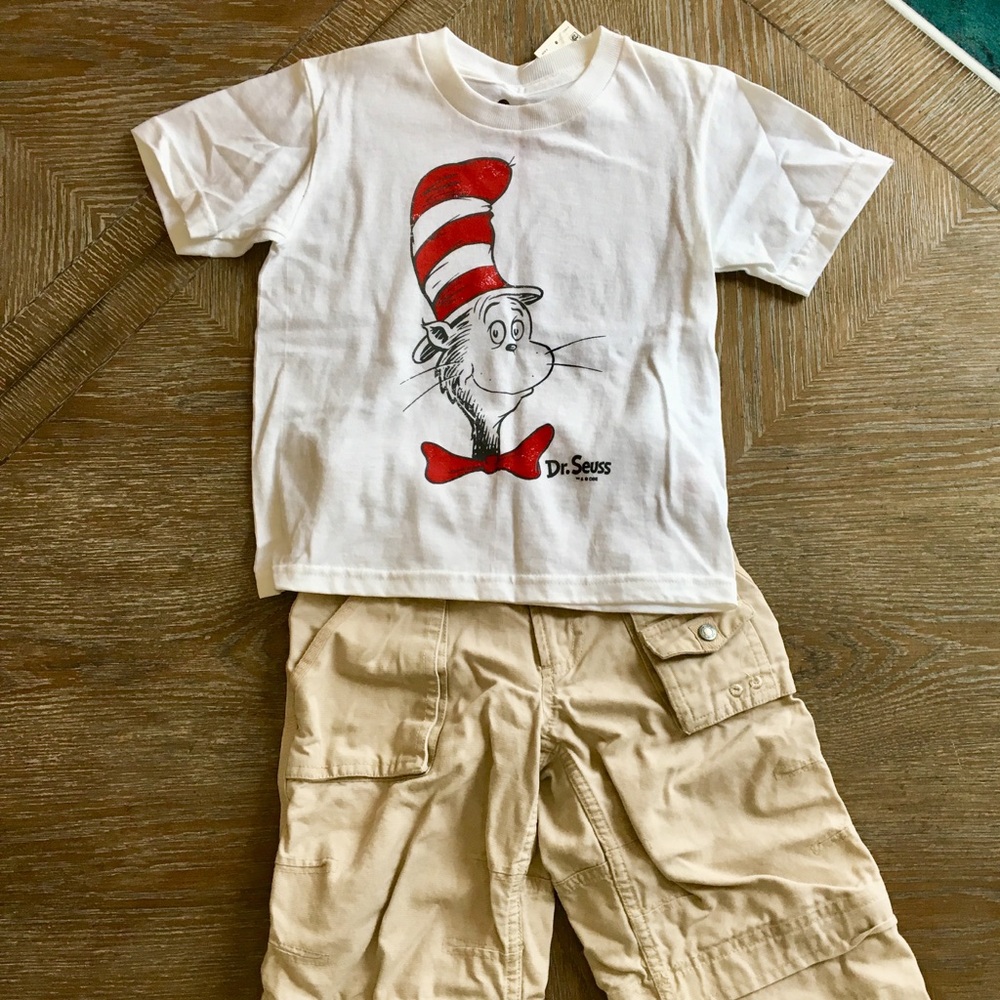 Carter’s Dr Suess Boys Convertible Pants Short 5T